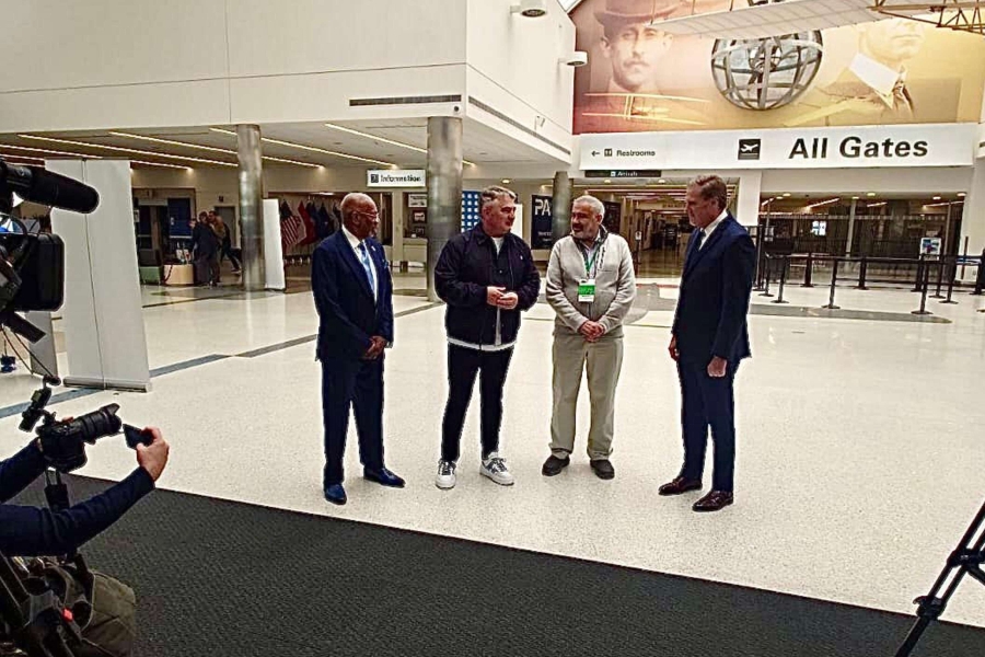 KOMŠIĆ STIGAO U DAYTON: Dočekali ga gradonačelnik Jeff Mims i kongresmen Turner (VIDEO)