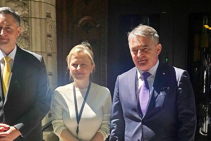 Komšić i Bećirović s baronesom Helić: “Probleme moraju rješavati akteri u BiH”