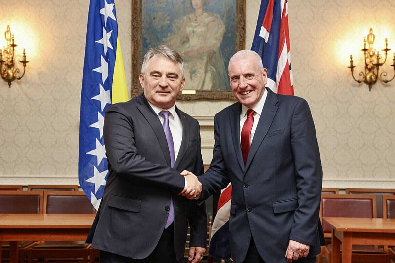Komšić: Predstavnici britanske Vlade oštro su osudili djelovanje političkih pojedinaca iz RS-a