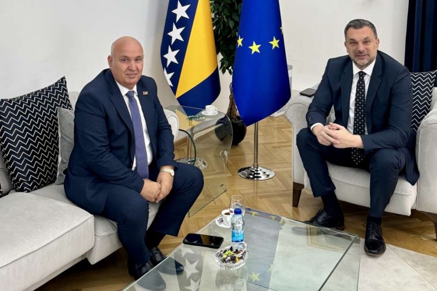 KONAKOVIĆ S PREDSJEDNIKOM PALESTINSKE ZAJEDNICE: BiH podržava mirno rješenje sukoba i hitnu obustavu nasilja u Pojasu Gaze