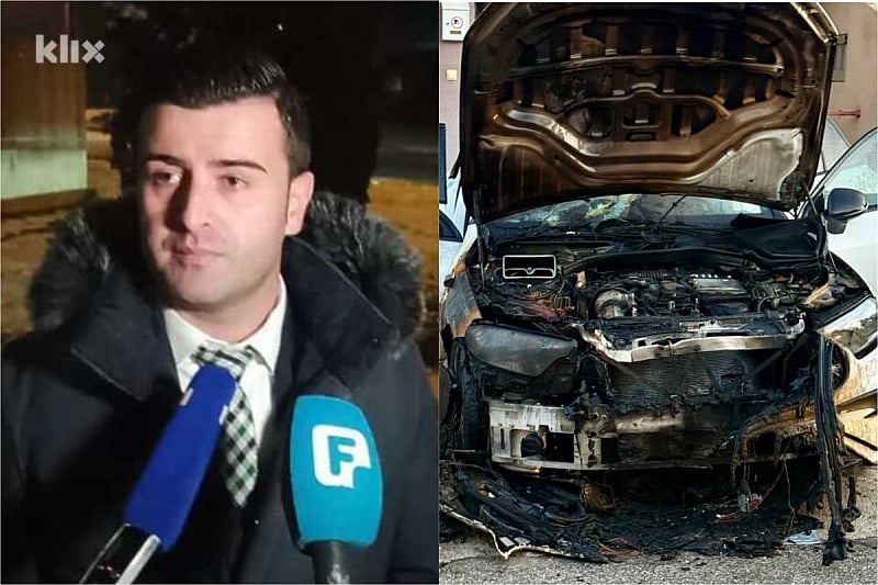 U centru Sarajeva napadnut advokat Mirsad Crnovršanin, zapaljen mu i automobil