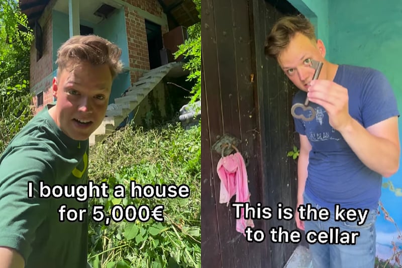Američki tiktoker kupio kuću na Balkanu za 5.000 eura: “Ovdje niko nije bio godinama, pauci su svugdje”