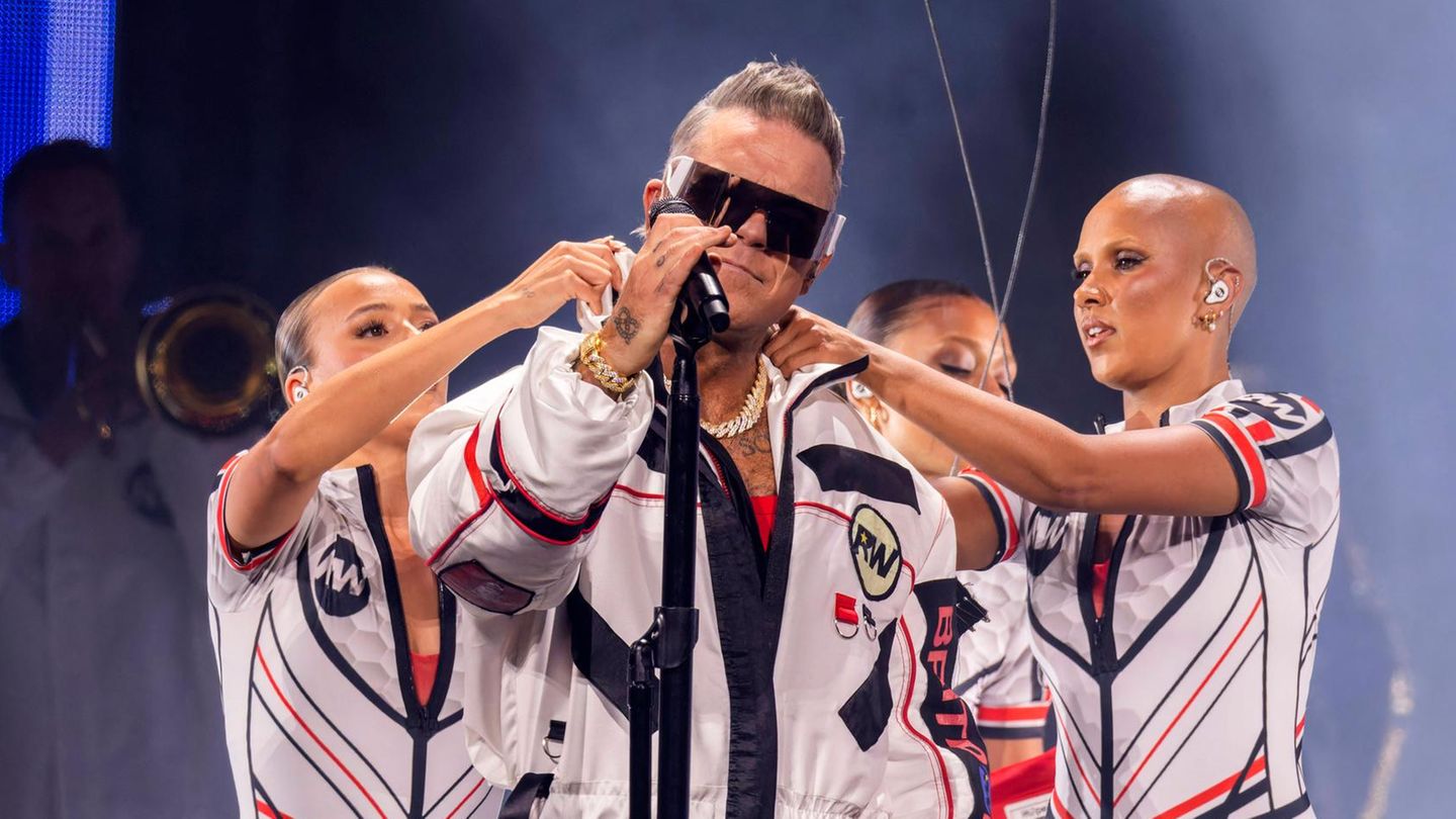 Robbie Williams: Robbie Williams slavi početak njegovih njemačkih koncerata