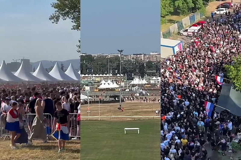 Ogromne gužve dok se publika okuplja na Thompsonovom koncertu, na ulazu trčali da zauzmu bolje pozicije