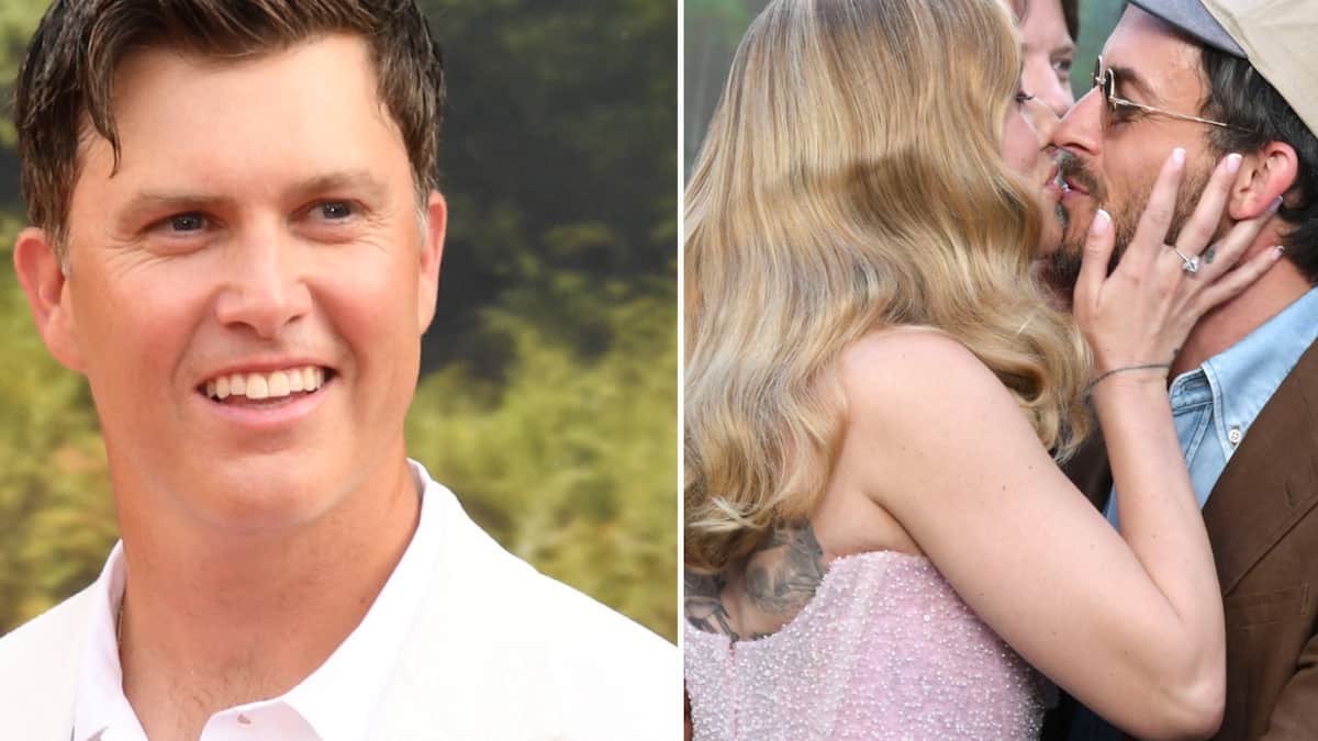 Poljupci crvenih tepiha: Colin Jost ne vidi prijetnju u Jonathanu Baileyu
