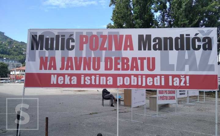 Saga se nastavlja: Novi plakati rasplamsali sukob Mulića i Mandića oko parkinga u Sarajevu