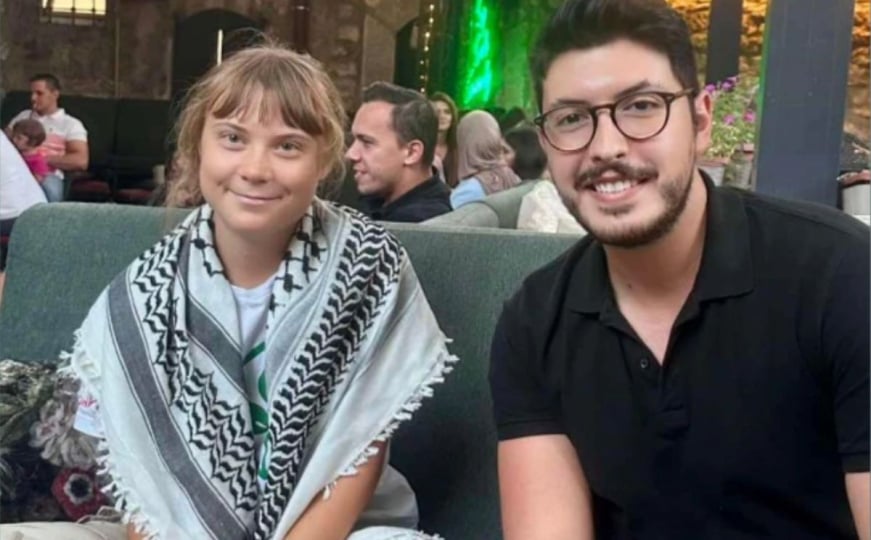 Greta Thunberg stigla u BiH: Ogrnuta palestinskom mahramom prošetala Baščaršijom