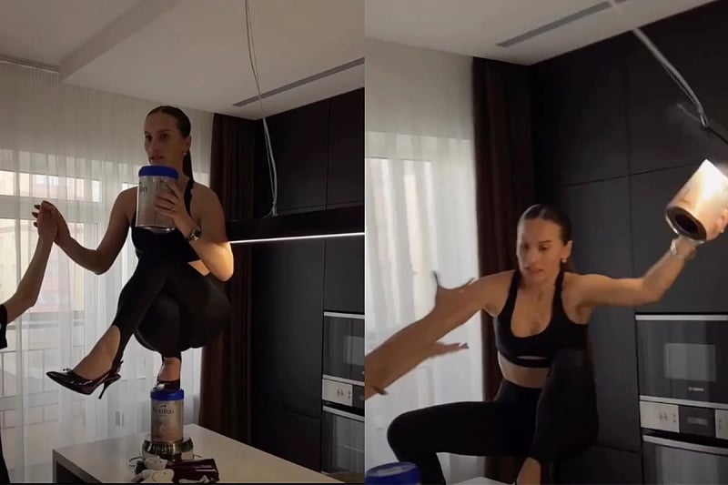 Ruska influenserica slomila kičmu nakon što je pokušala napraviti TikTok trend balansiranja u štiklama
