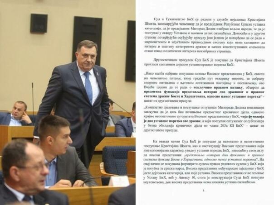 NSRS OBJAVILA DOKUMENTE: Ovako planiraju do spornog referenduma o Dodiku