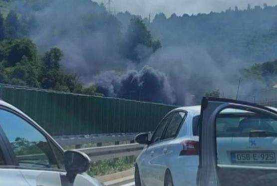 Zapalio se automobil u tunelu Ivan