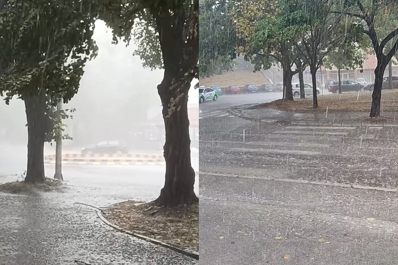 Snažno nevrijeme pogodilo Trebinje: Kiša izazvala potop na ulicama, temperatura pala na 18 stepeni