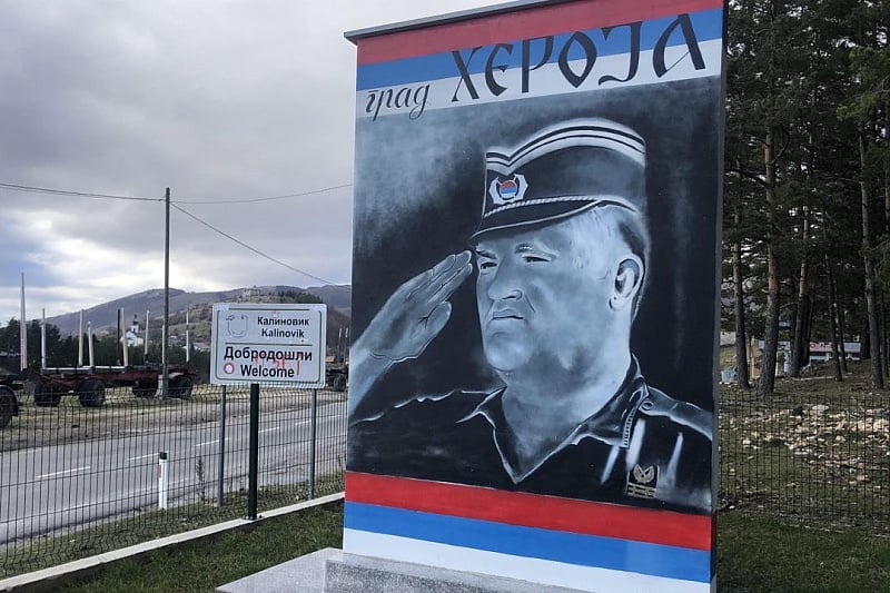 OHR osudio veličanje zločinca Ratka Mladića muralom u Banjoj Luci