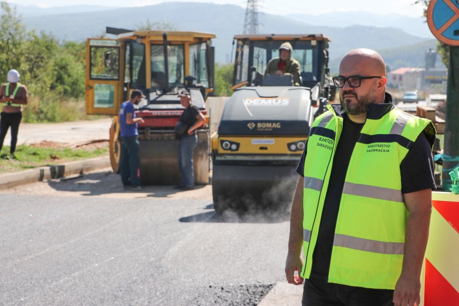 MINISTAR ADNAN ŠTETA OBIŠAO GRADILIŠTE:  Uz gradnju pruge, u Hrasnici se izmješta kolektor i obnavlja saobraćajnica
