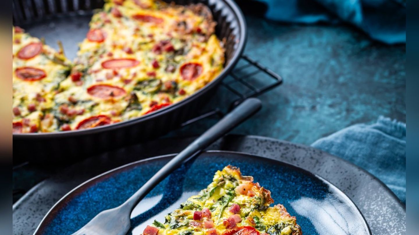 Italijanski klasični: sočan špinat paradajz frittata