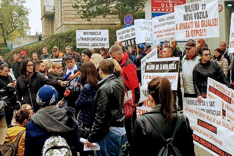 Dijalizirani i transplantirani bolesnici u FBiH spremaju nove proteste, ogorčeni su trenutnim stanjem